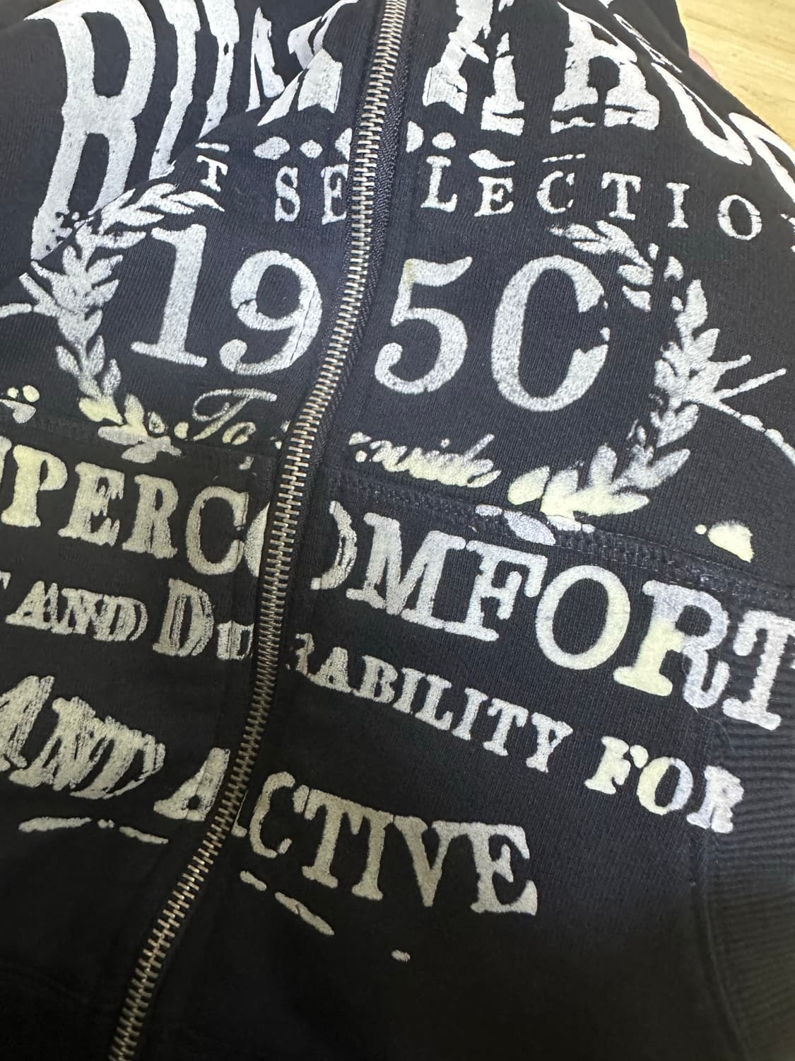 (택포) 버카루 레터링 후드집업 상품이미지5