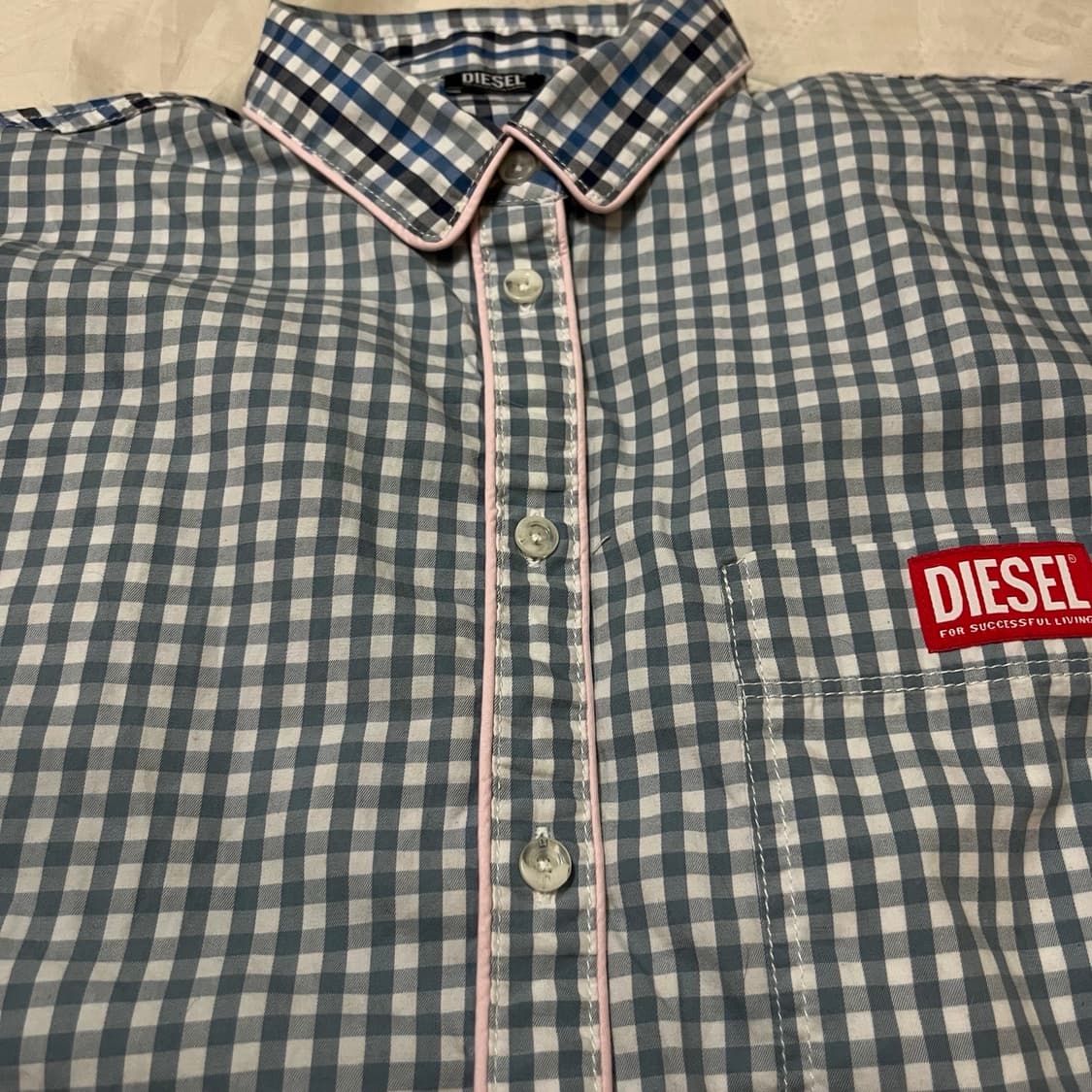 Diesel vintage checkered shirt 상품이미지3