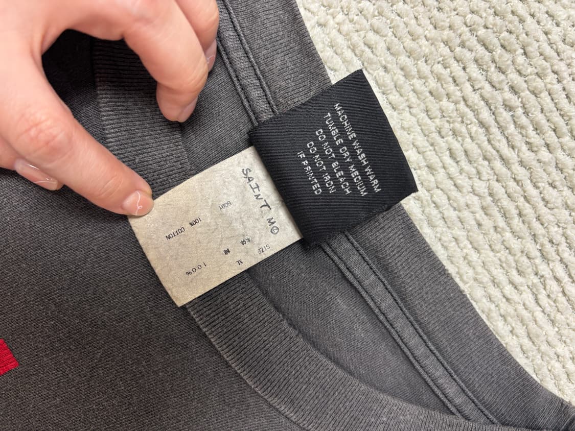 세인트 미카엘 애프터 라이프 티셔츠 블랙 - 23SS 상품이미지4