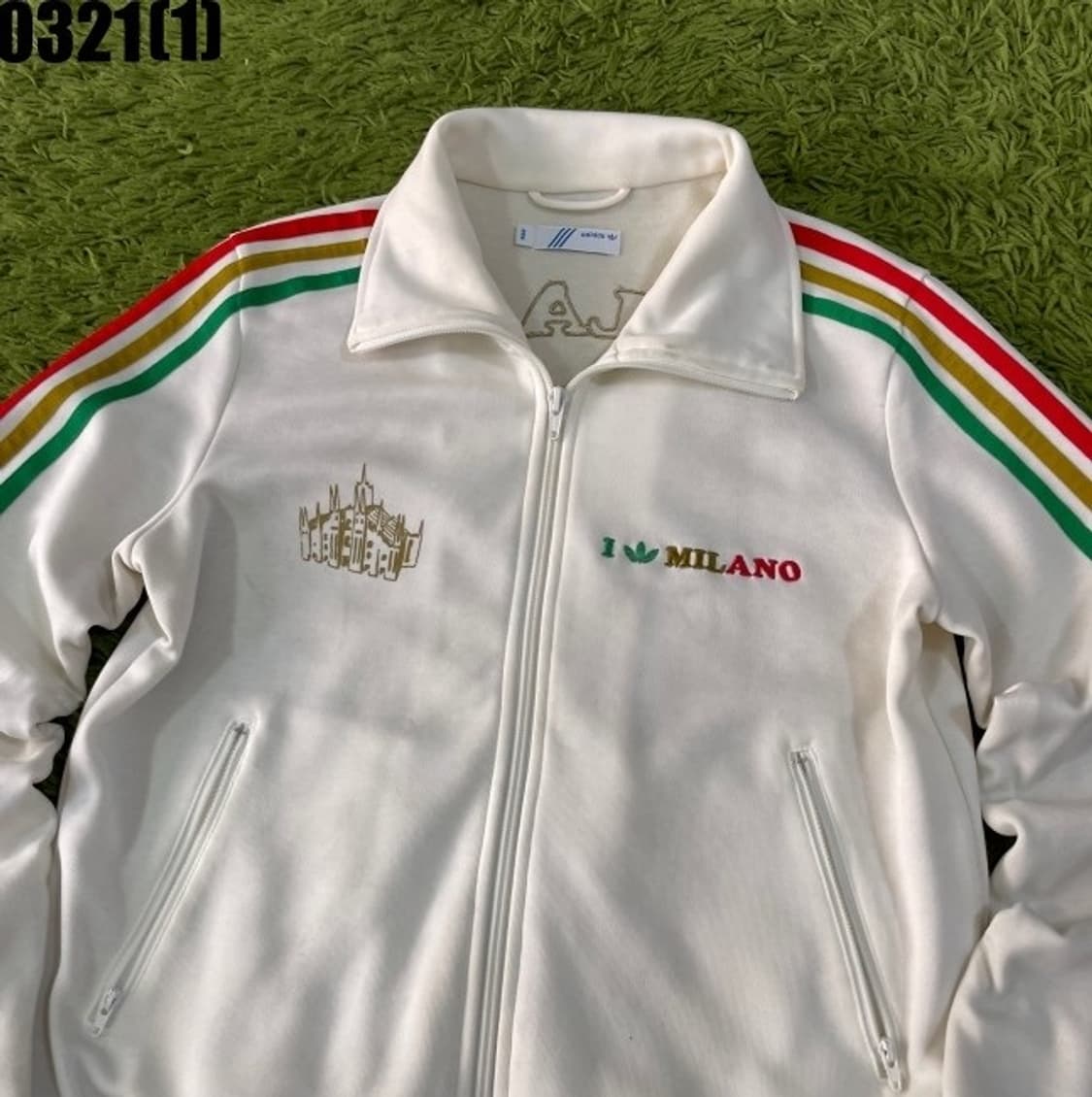 최저가/아디다스 화이트 밀라노 져지 무지개  상품이미지2