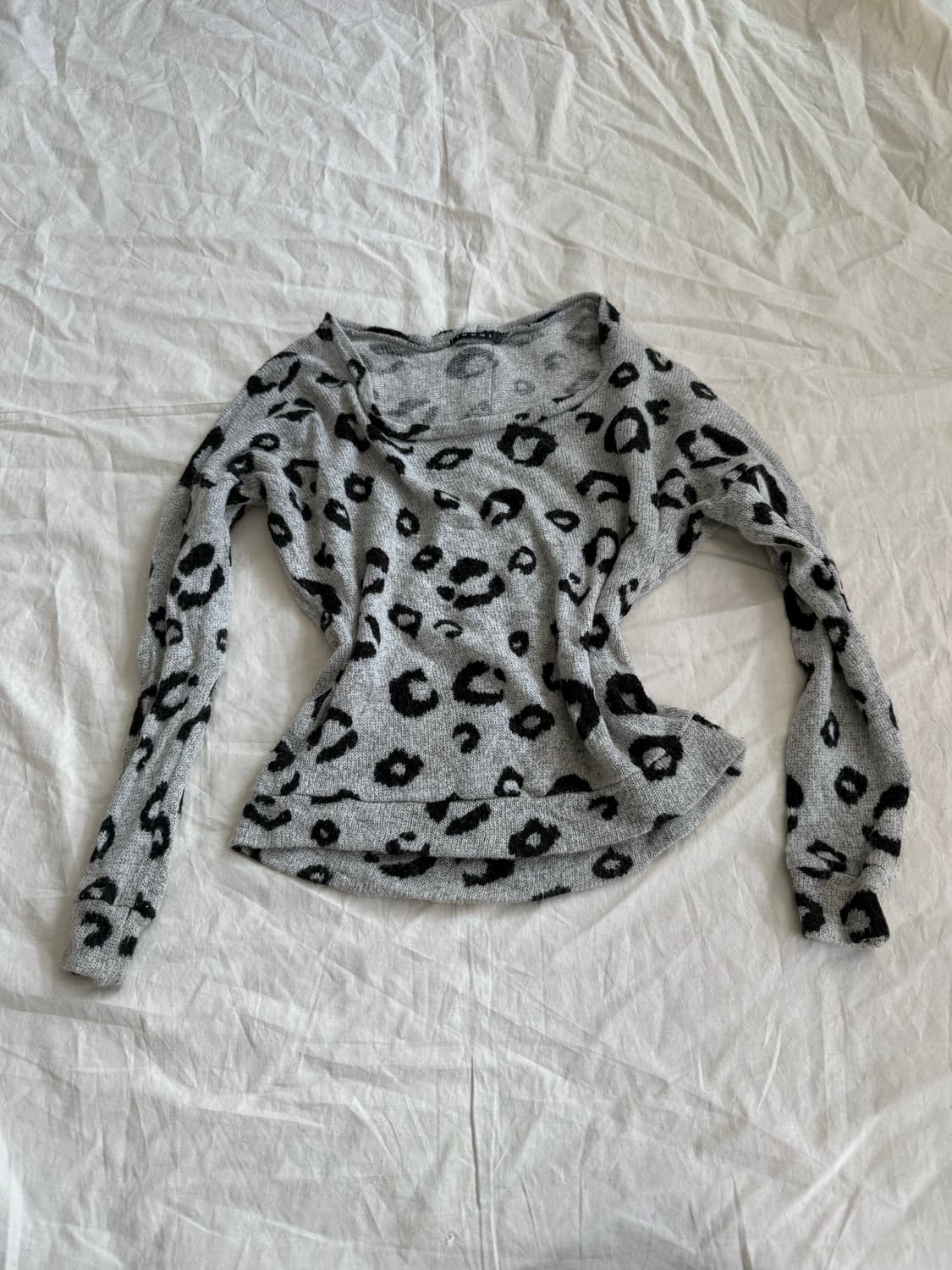 잉그니 호피 갸루 니트탑 상품이미지1