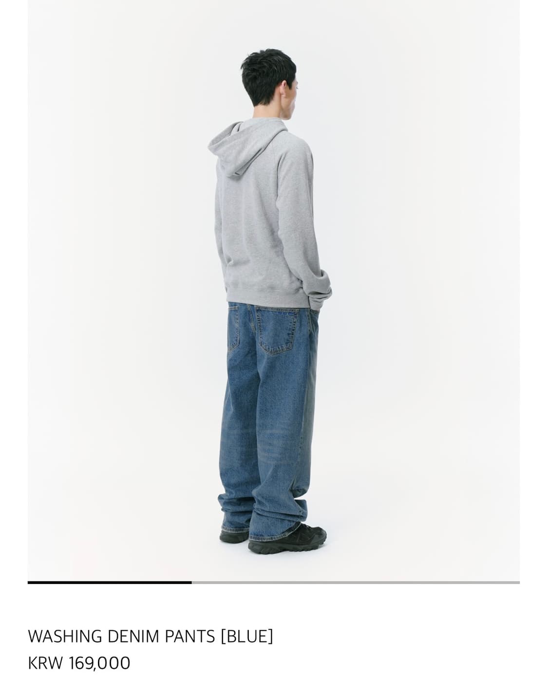 [4] 산산기어 워싱 데님 팬츠 블루 상품이미지2