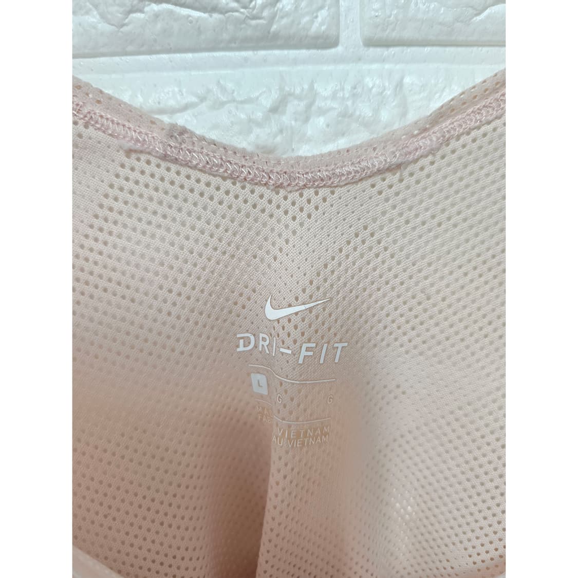 나이키 드라이핏 여성 크롭 반팔 티셔츠 핑크 L 상품이미지2