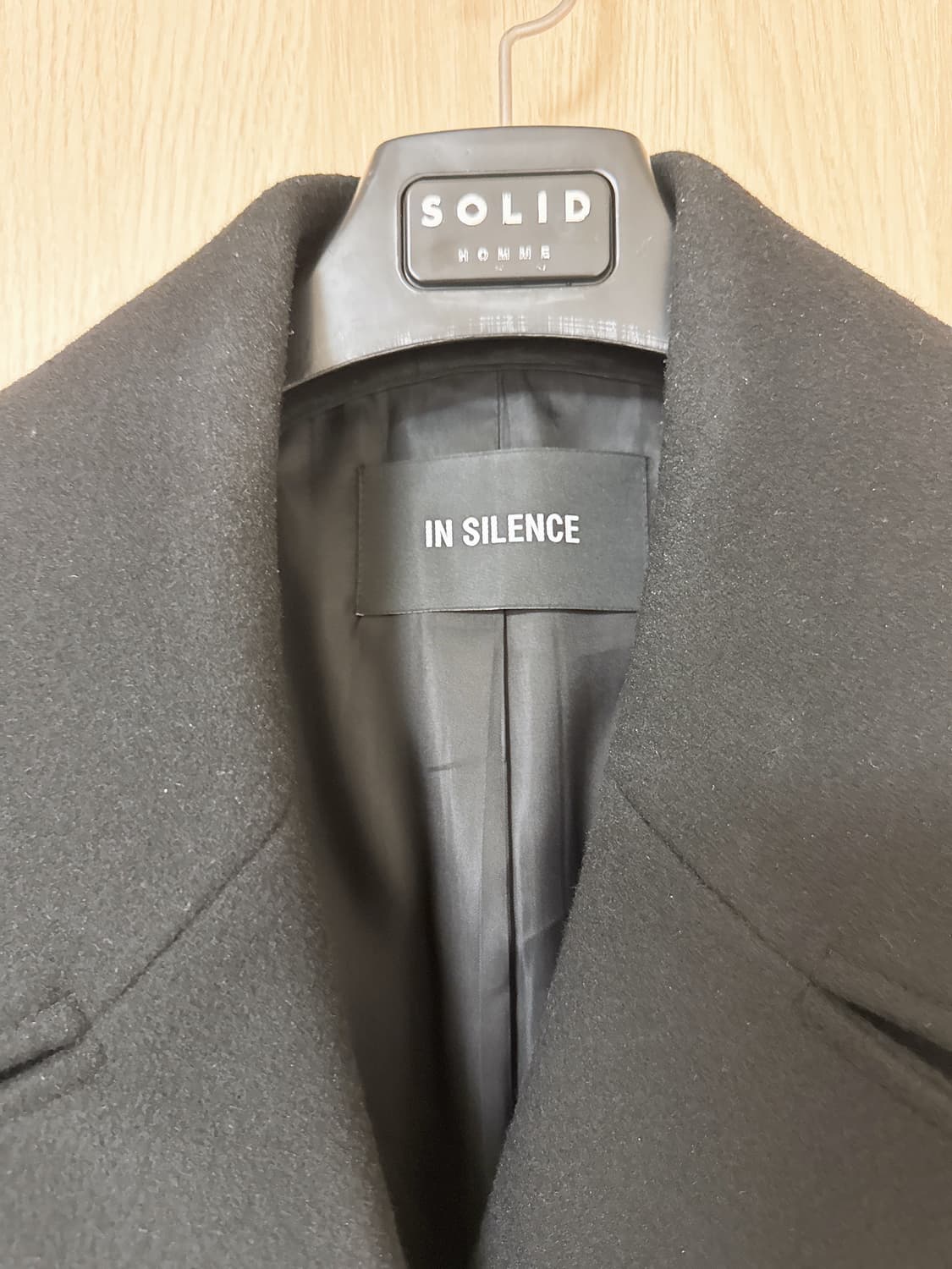 인사일런스/캐시 더블 코트 블랙/M(105) 상품이미지3