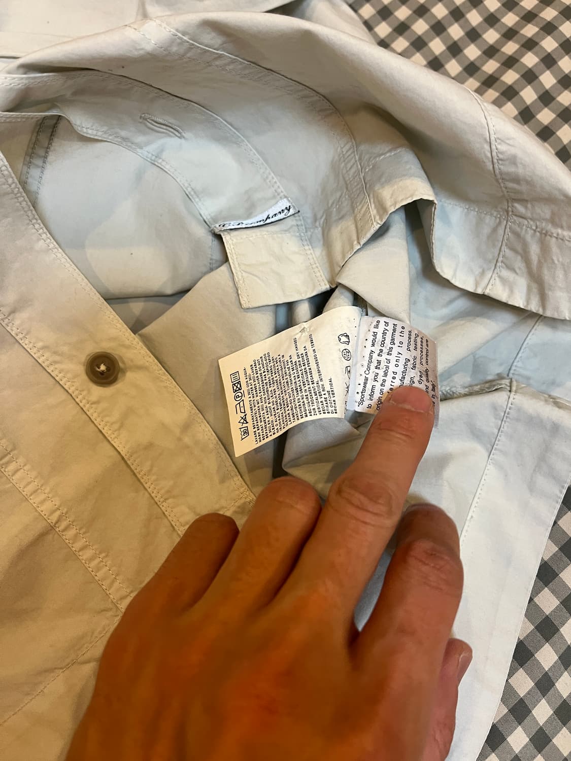 [M] CP컴퍼니 셔츠 / 라이트 그레이 상품이미지5