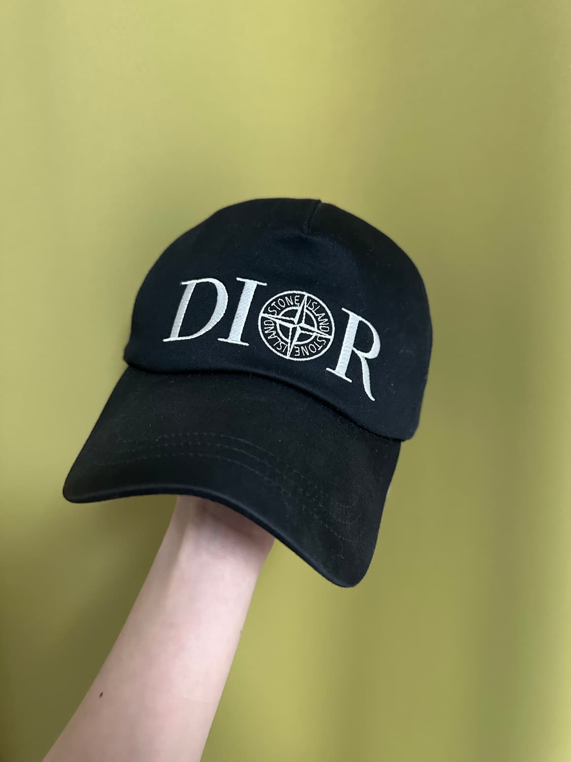 디올X스톤아일랜드 베이스볼캡 블랙 상품이미지5