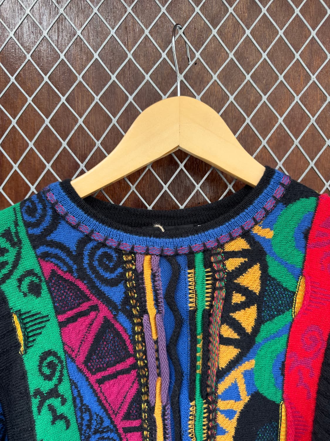 Neiman Marcus 미국 빈티지 입체 패턴 자수 니트 M 상품이미지2