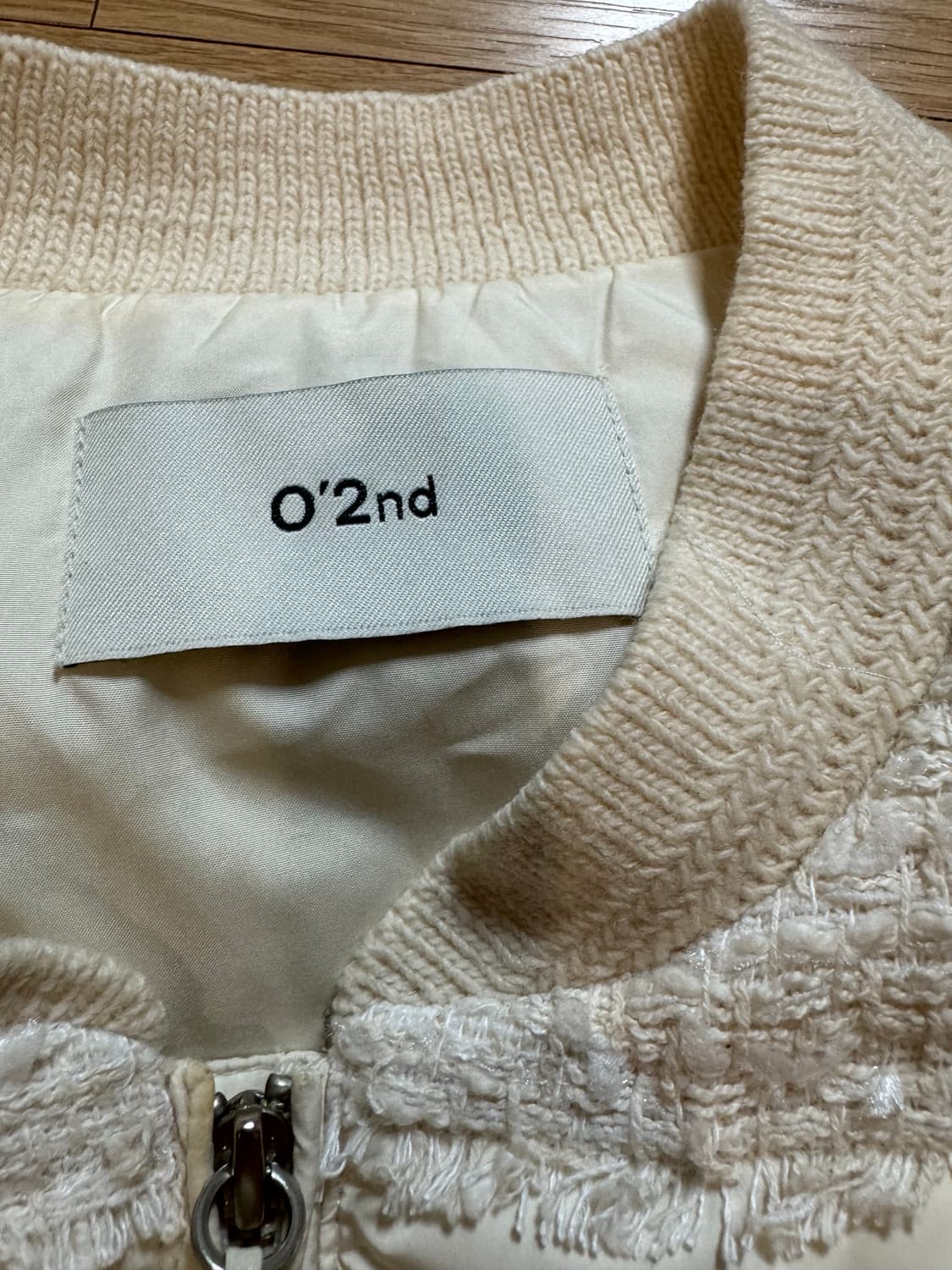 o2nd 오즈세컨 구스 트위드 패딩 조끼 상품이미지2