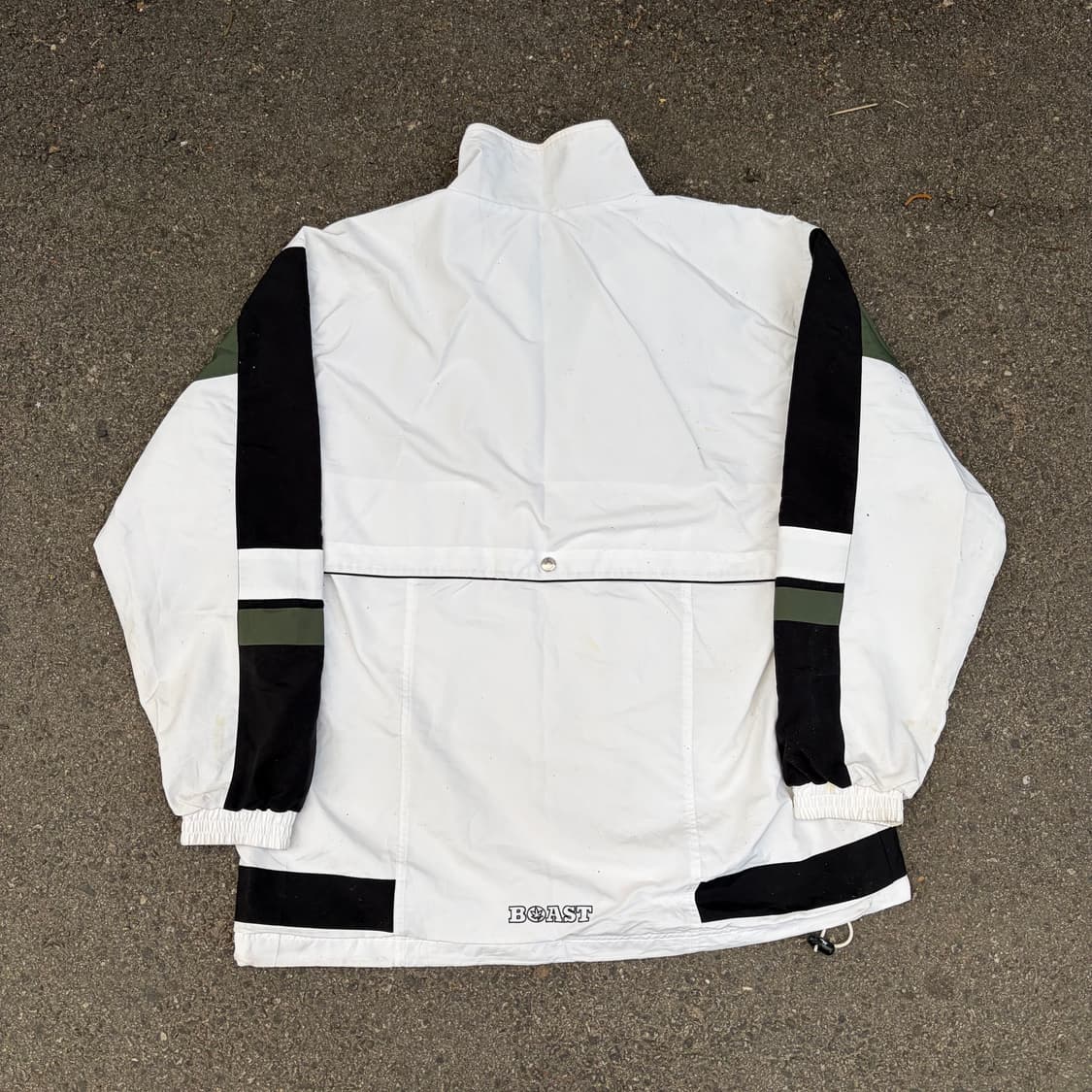 90s USA VTG 마리화나 자수 올드스쿨 오버핏 바람막이 L 상품이미지6