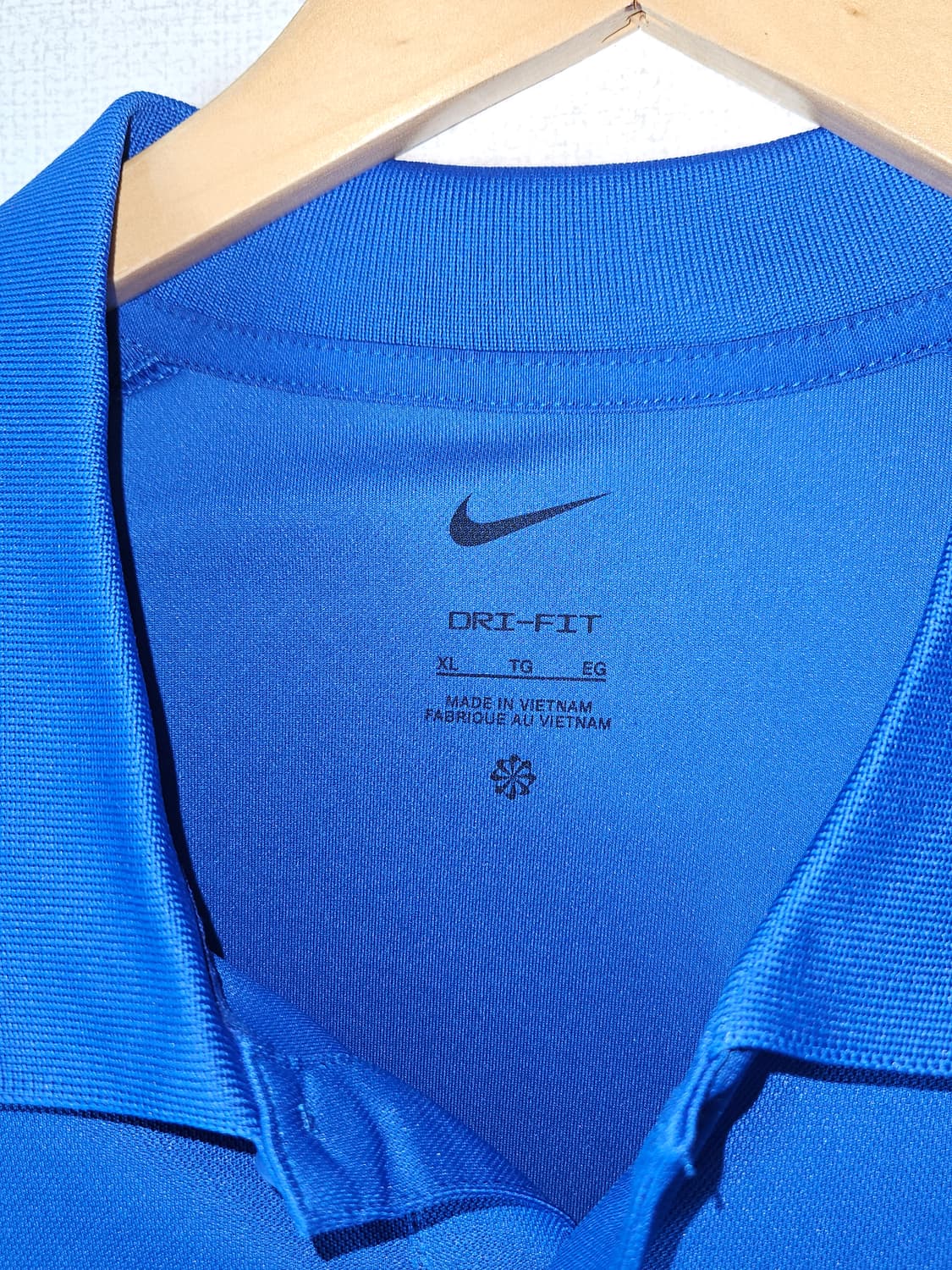 나이키 신형 드라이핏 기능성 긴팔 카라티 폴로 블루 XL (새상품) 상품이미지4