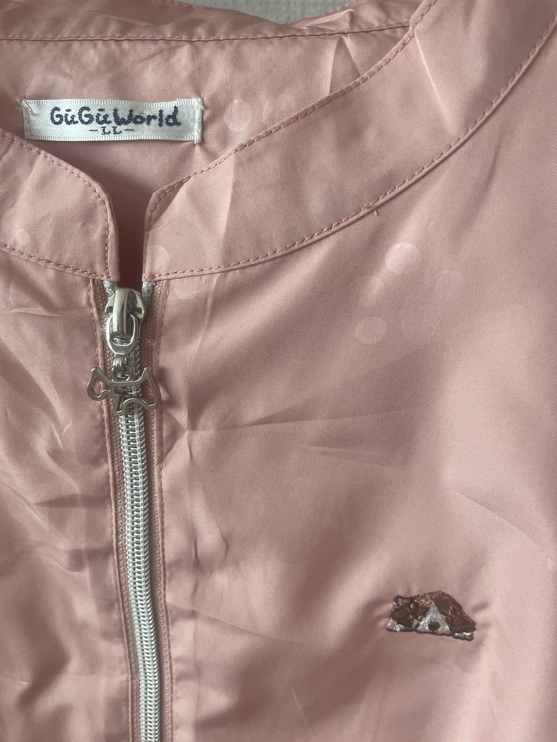 모리걸 빈티지 강아지 핑크 바람막이 💗🐶🐾 상품이미지3