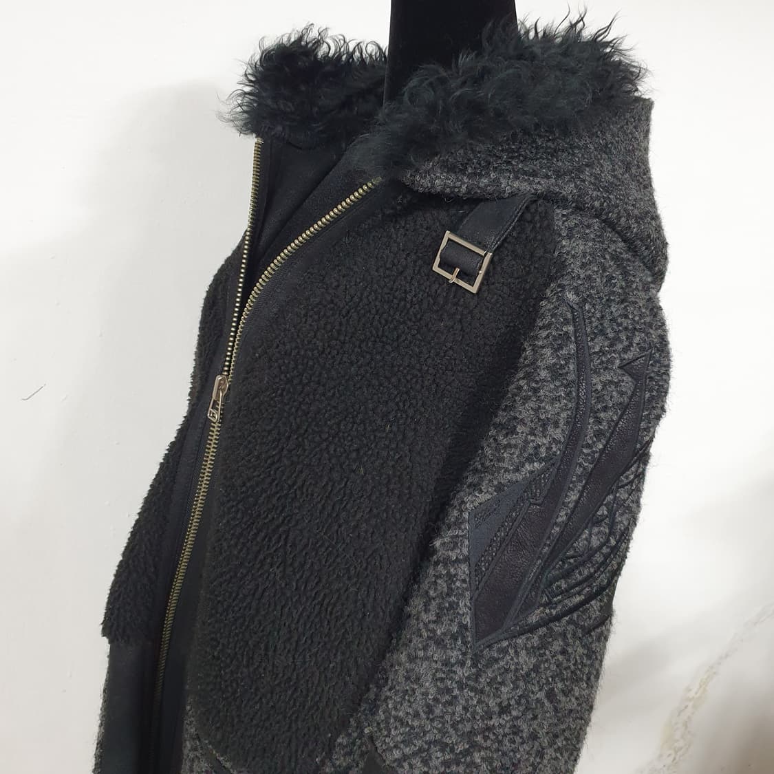 (공용) 빈티지 그런지 Tankus 천연 램 퍼 모직 울 무스탕 상품이미지8