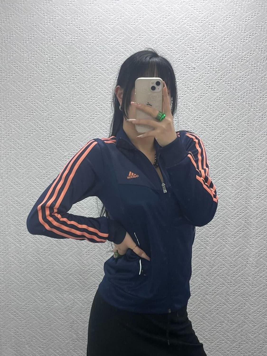 아디다스 Y2K 레트로 00's 네이비핑크 져지 집업 90 C08242 상품이미지1