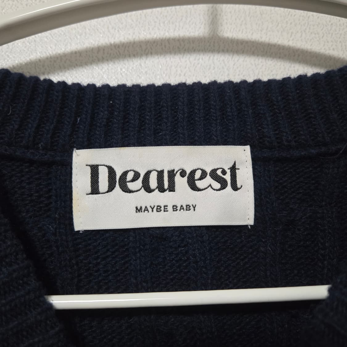 메이비베이비 디어리스트 케이블 크롭 니트 / 여성 니트 / 여자 니트  상품이미지2