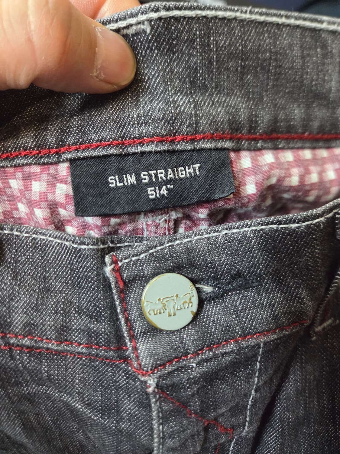 리바이스 빈티지 슬림 스트레이트 514 데님 흑청 팬츠 31 상품이미지4