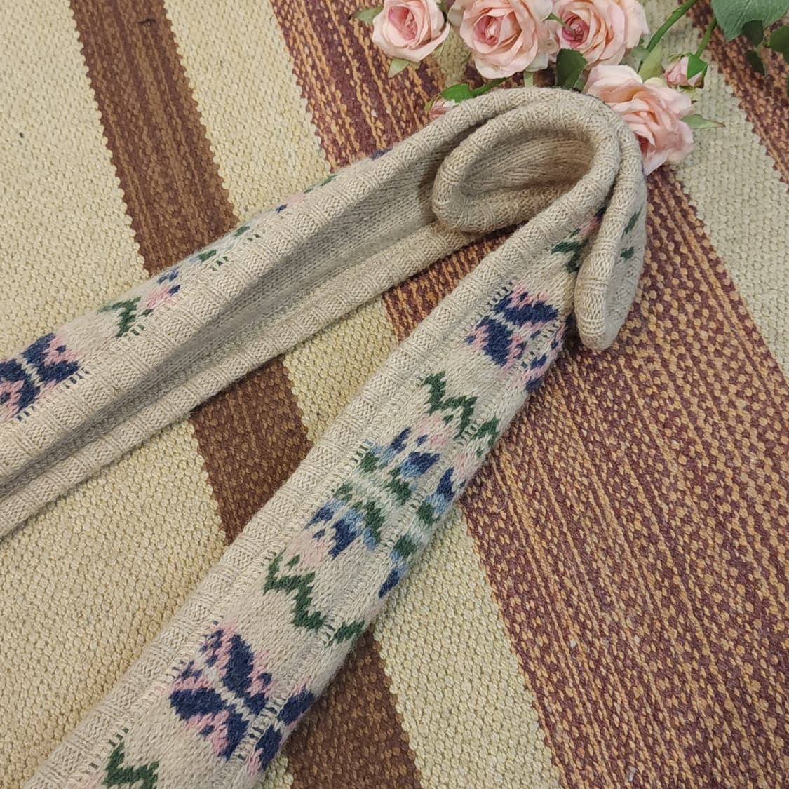 90s 폴로 페어아일 니트백 숄더백 토트 상품이미지5