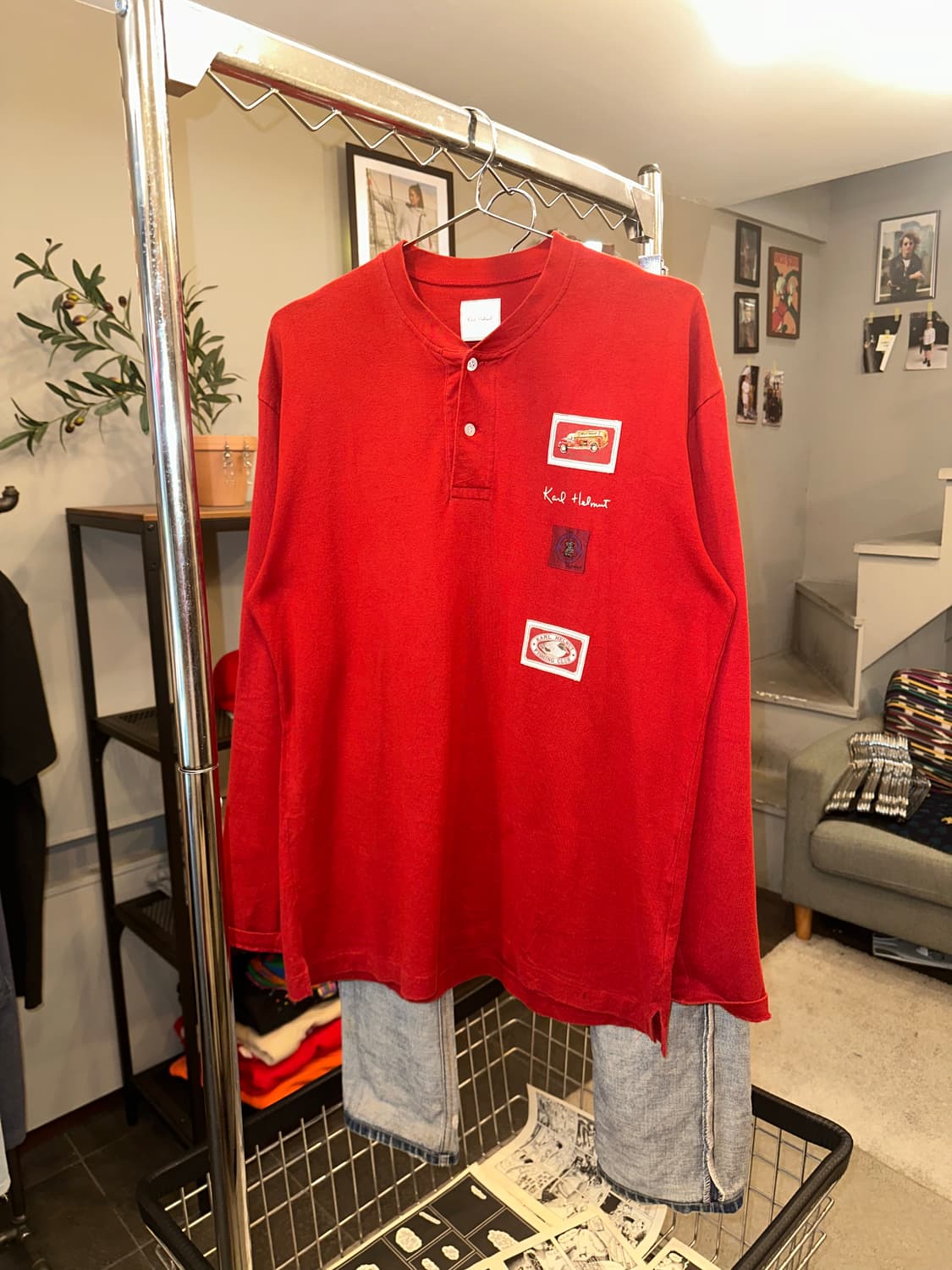 Karl Helmut signature patch logo sleeve 상품이미지3