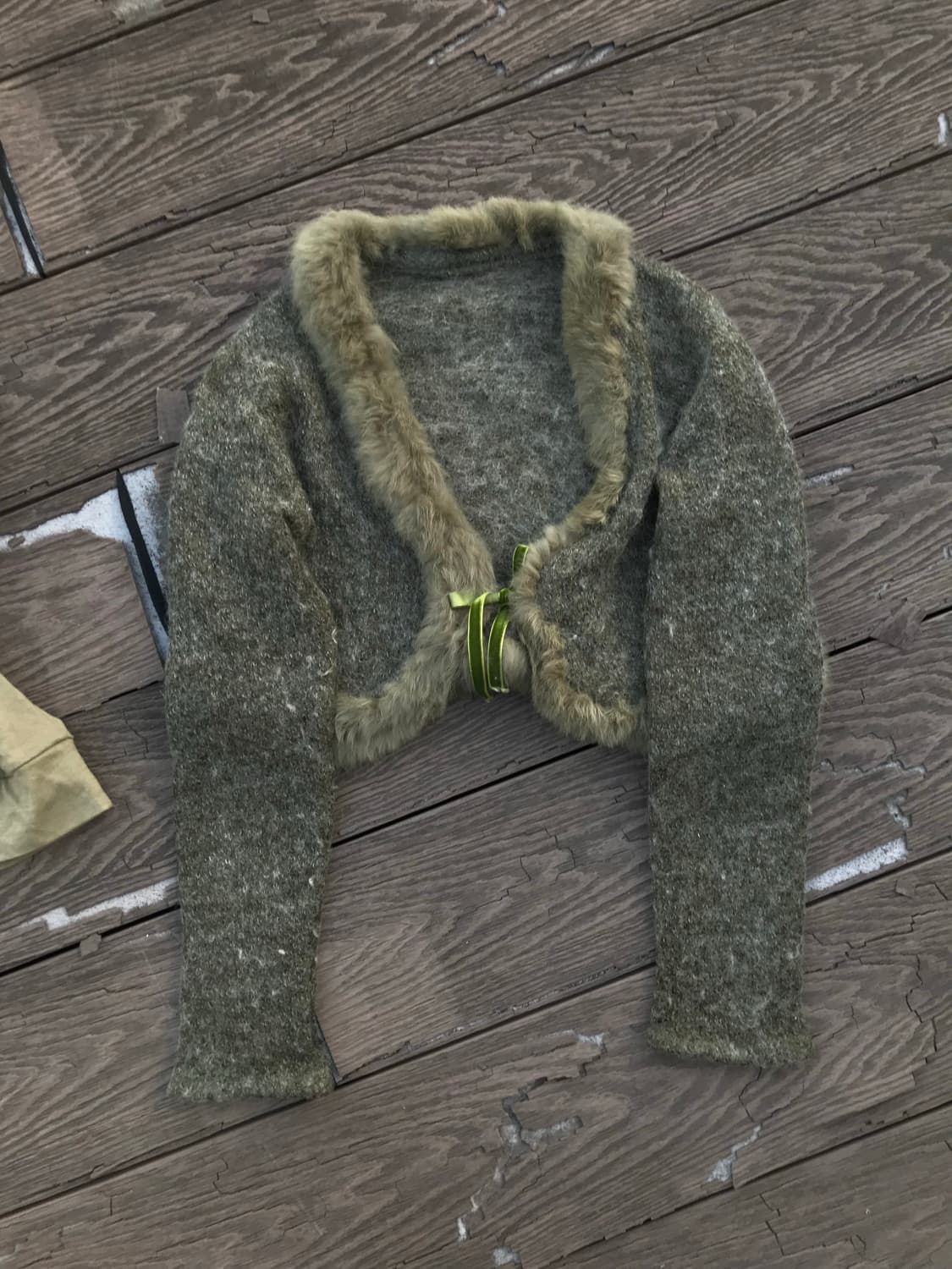 Butterfly Knit Tank & Fur Bolero set 상품이미지6