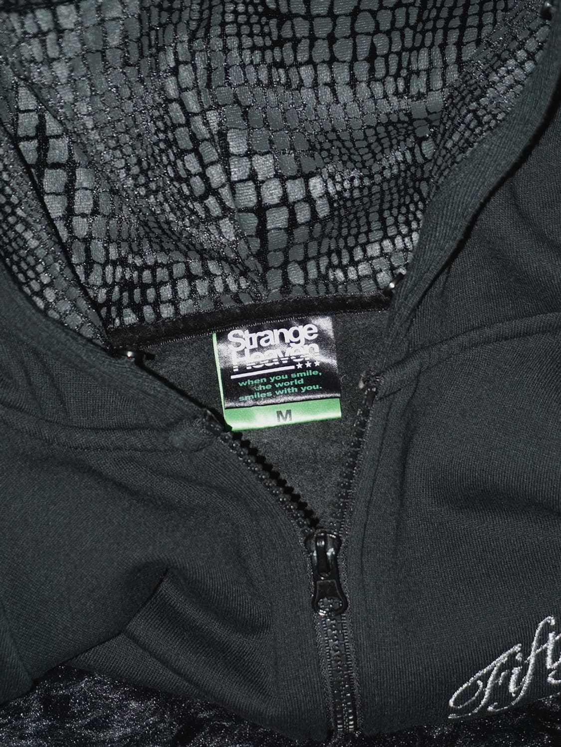 (strange heaven) punk rhinestone hood  상품이미지8