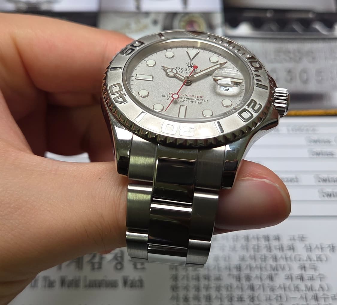 롤렉스 요트마스터 16622 그레이다이얼 PT베젤 (감정서 포함) 상품이미지6