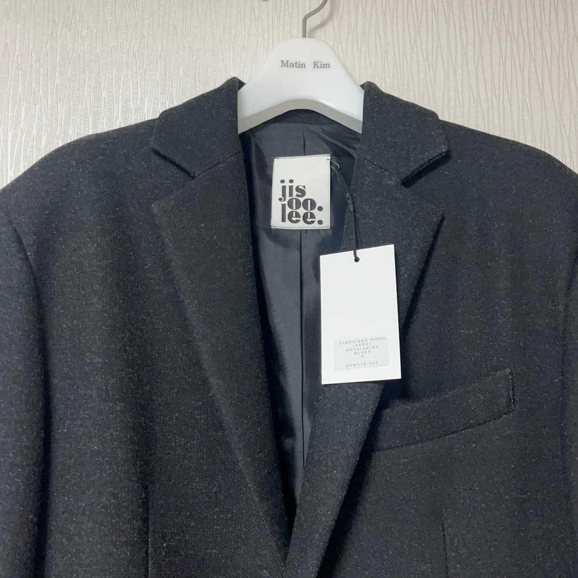 지수리 울100 자켓 검정 S -새제품 상품이미지2