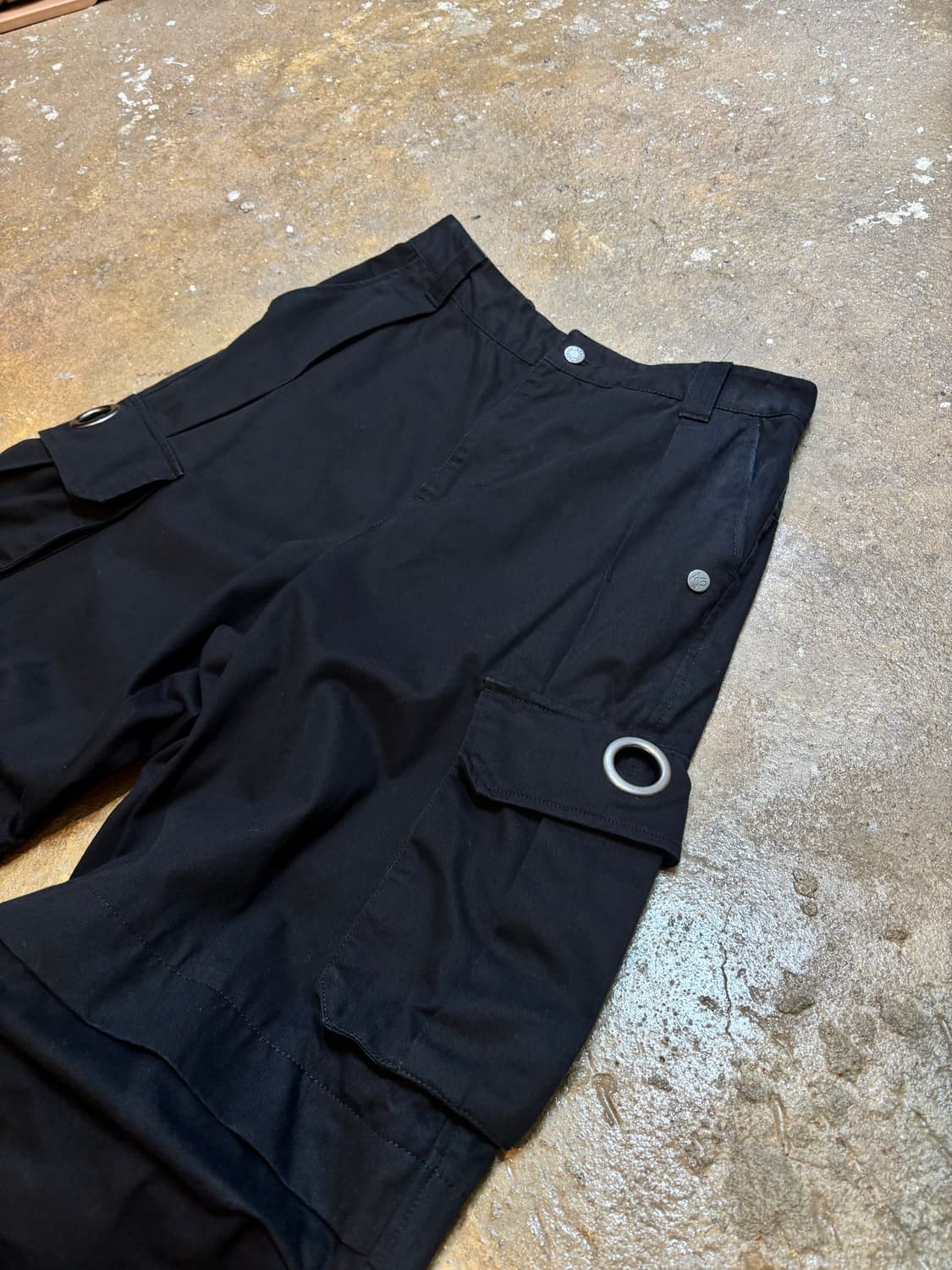 에드오프 아일렛 포켓 카고 와이드 팬츠 상품이미지3