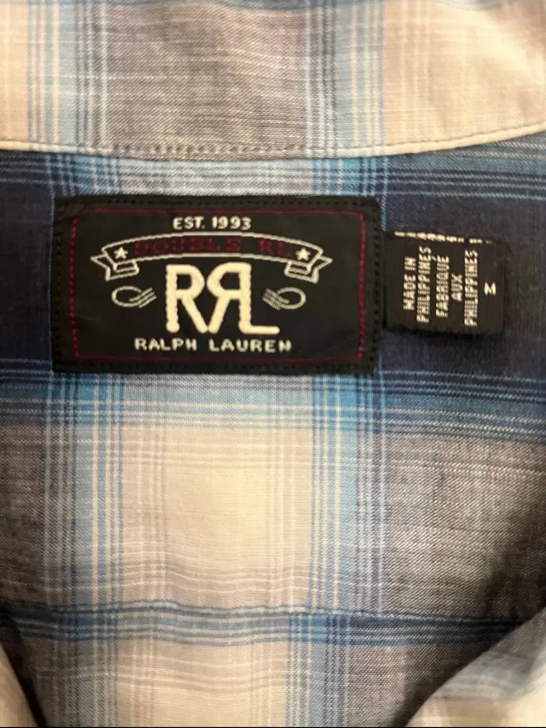 RRL BLUE PLAIDS  COTTON SHIRTS 상품이미지3