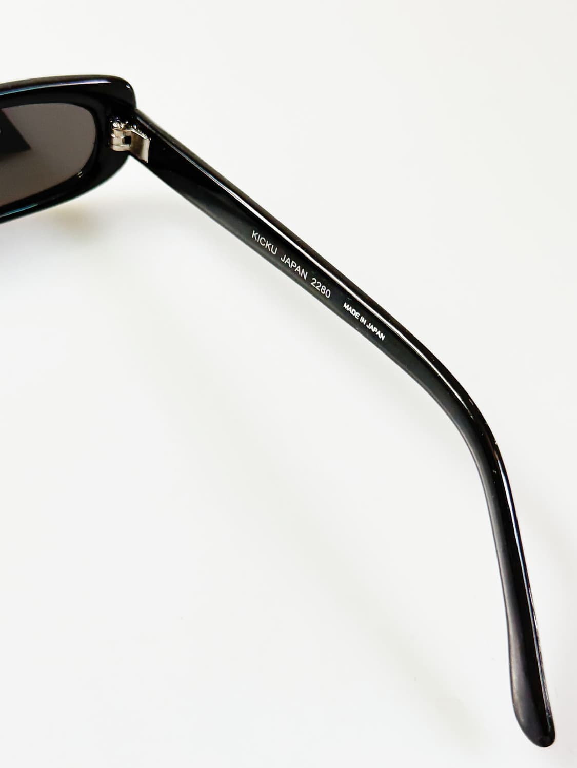 90s KICKU JAPAN 블랙 뿔테 스퀘어 빈티지 선글라스 상품이미지6