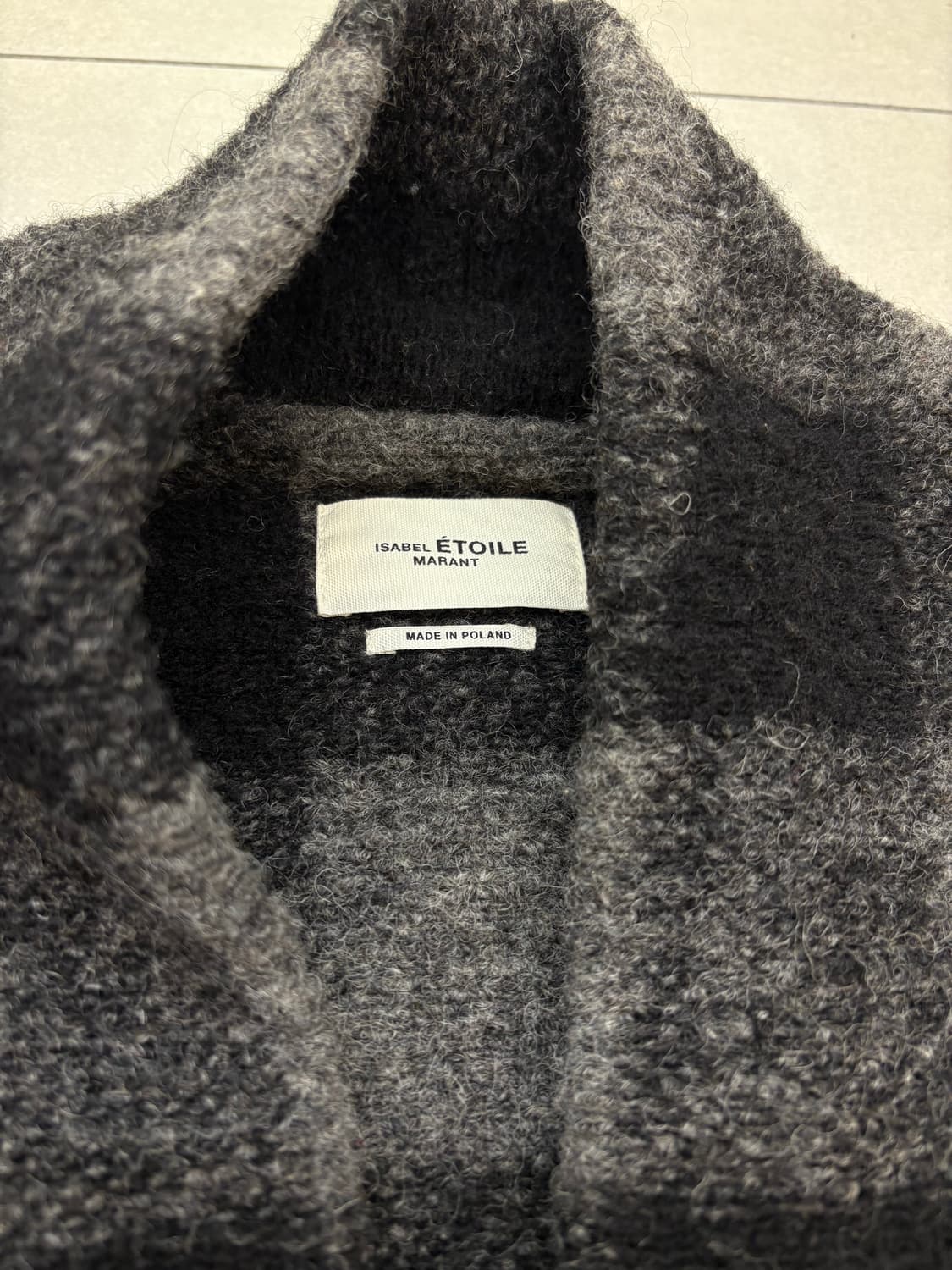 이자벨마랑 지노 체크 울 코트 상품이미지4