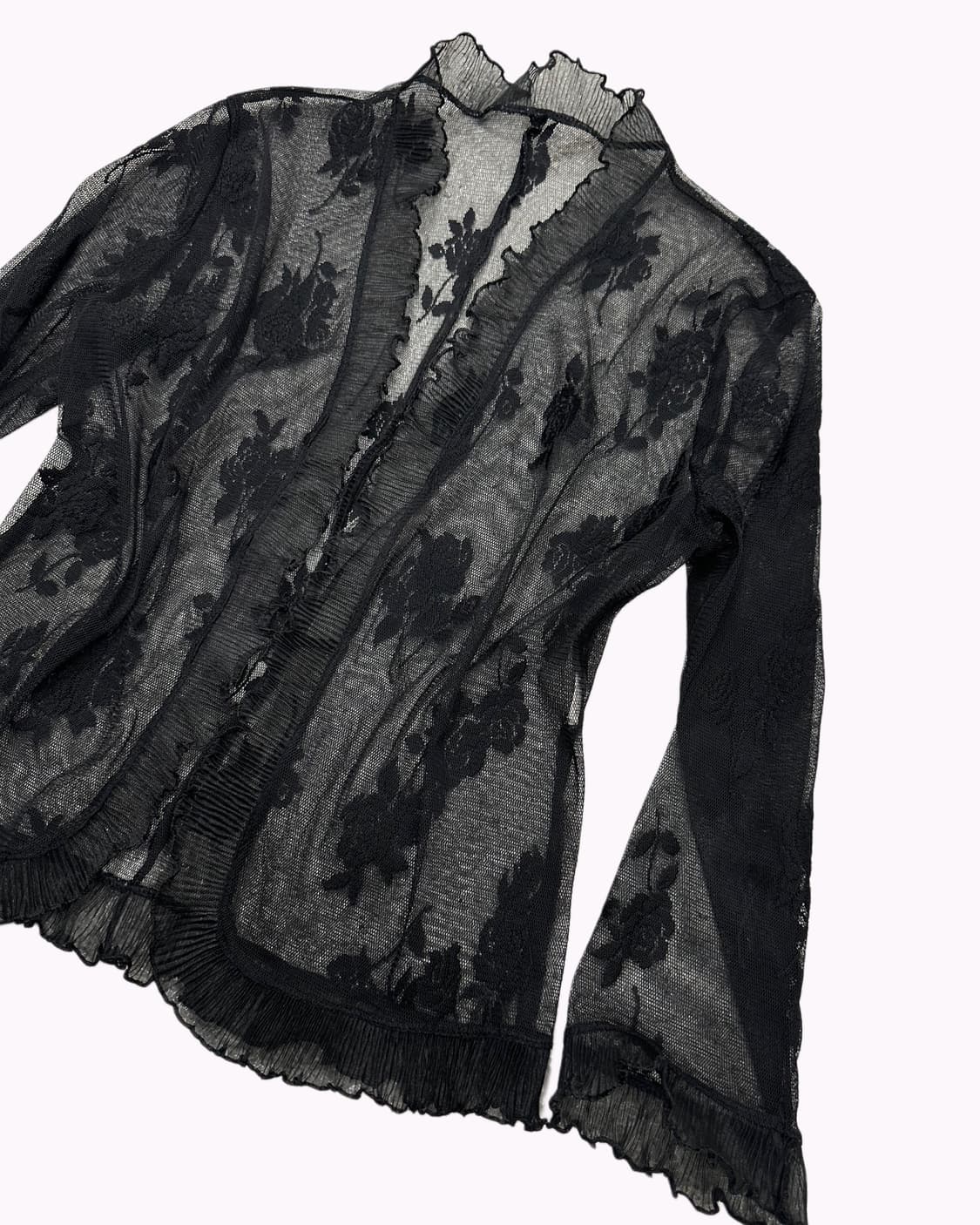 rose pattern lace cardigan 상품이미지2