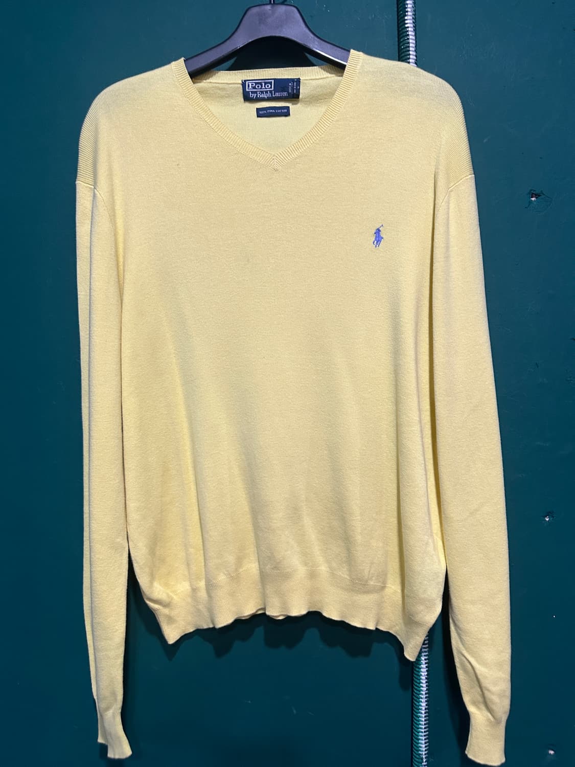 폴로 니트 옐로우 XL 상품이미지1