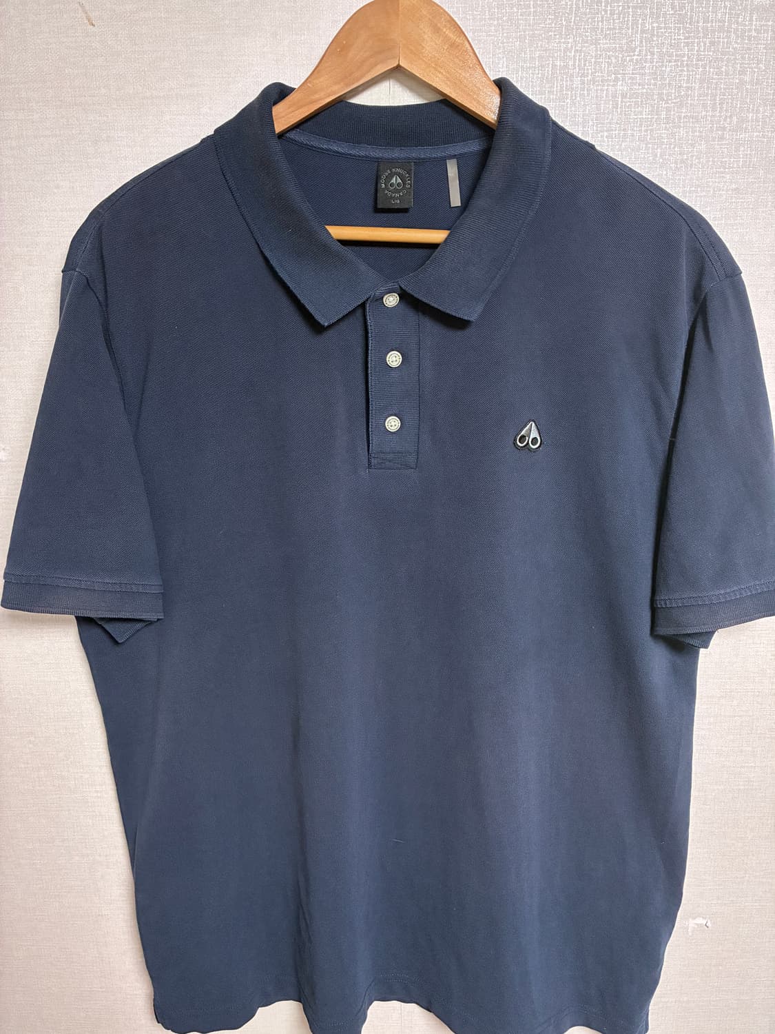 빈티지 무스너클 반팔 카라티 네이비 L 상품이미지2