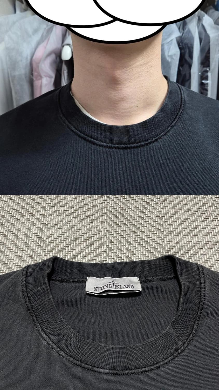 25FW스톤아일랜드 맨투맨 105-XL블랙 상품이미지3