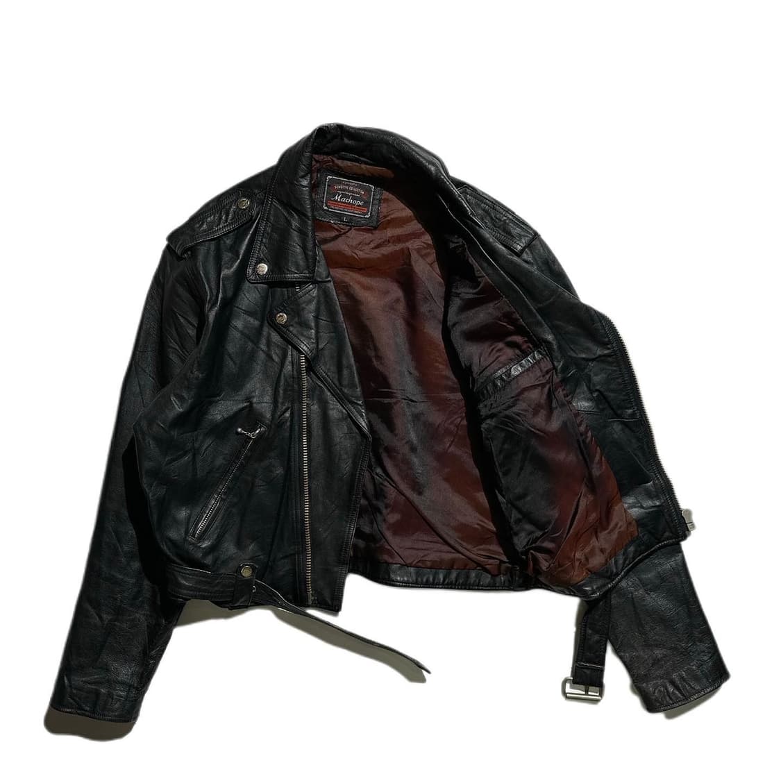Machope 재팬라인 소가죽 라이더 자켓 상품이미지8