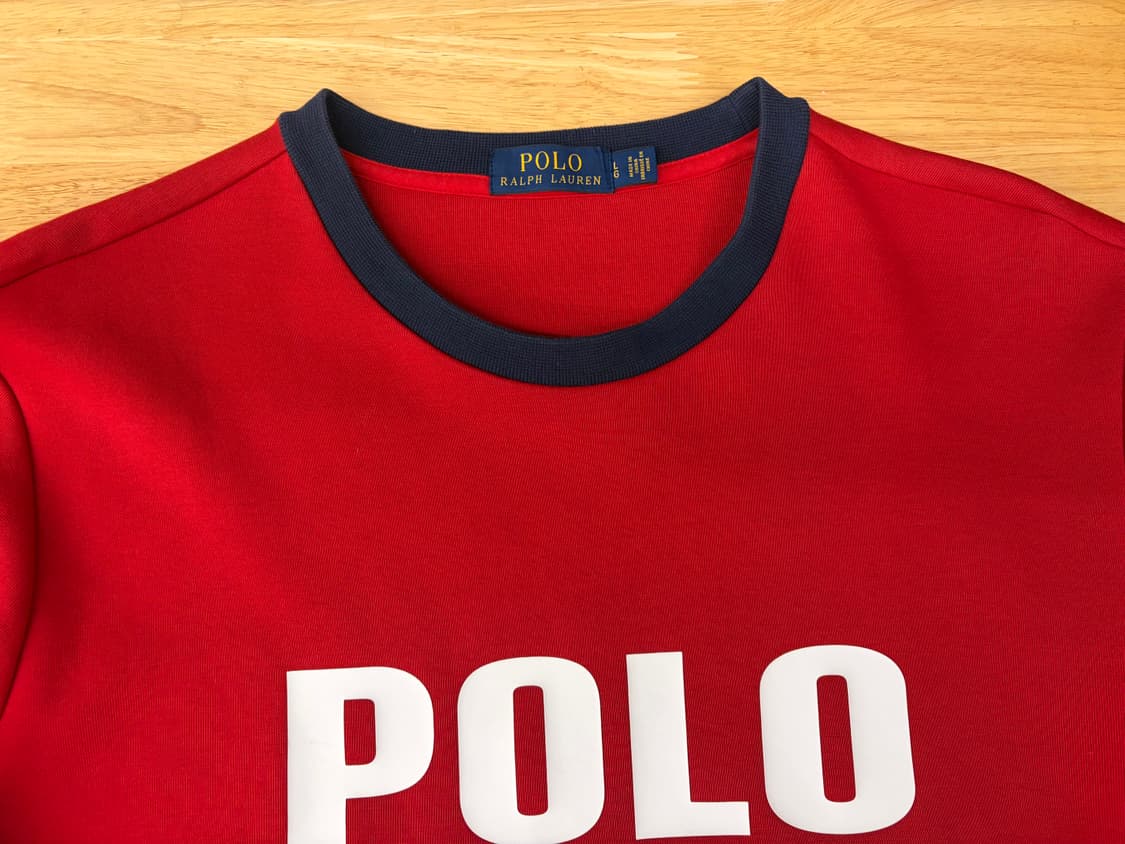 [L] 폴로 1967 맨투맨 레드/네이비 상품이미지2
