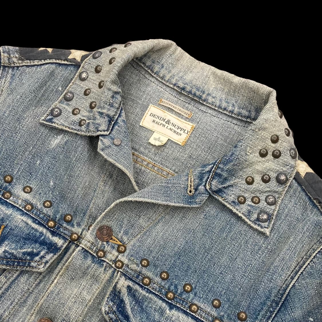 폴로랄프로렌 데님앤서플라이 성조기 징 디테일 트러커 자 상품이미지6