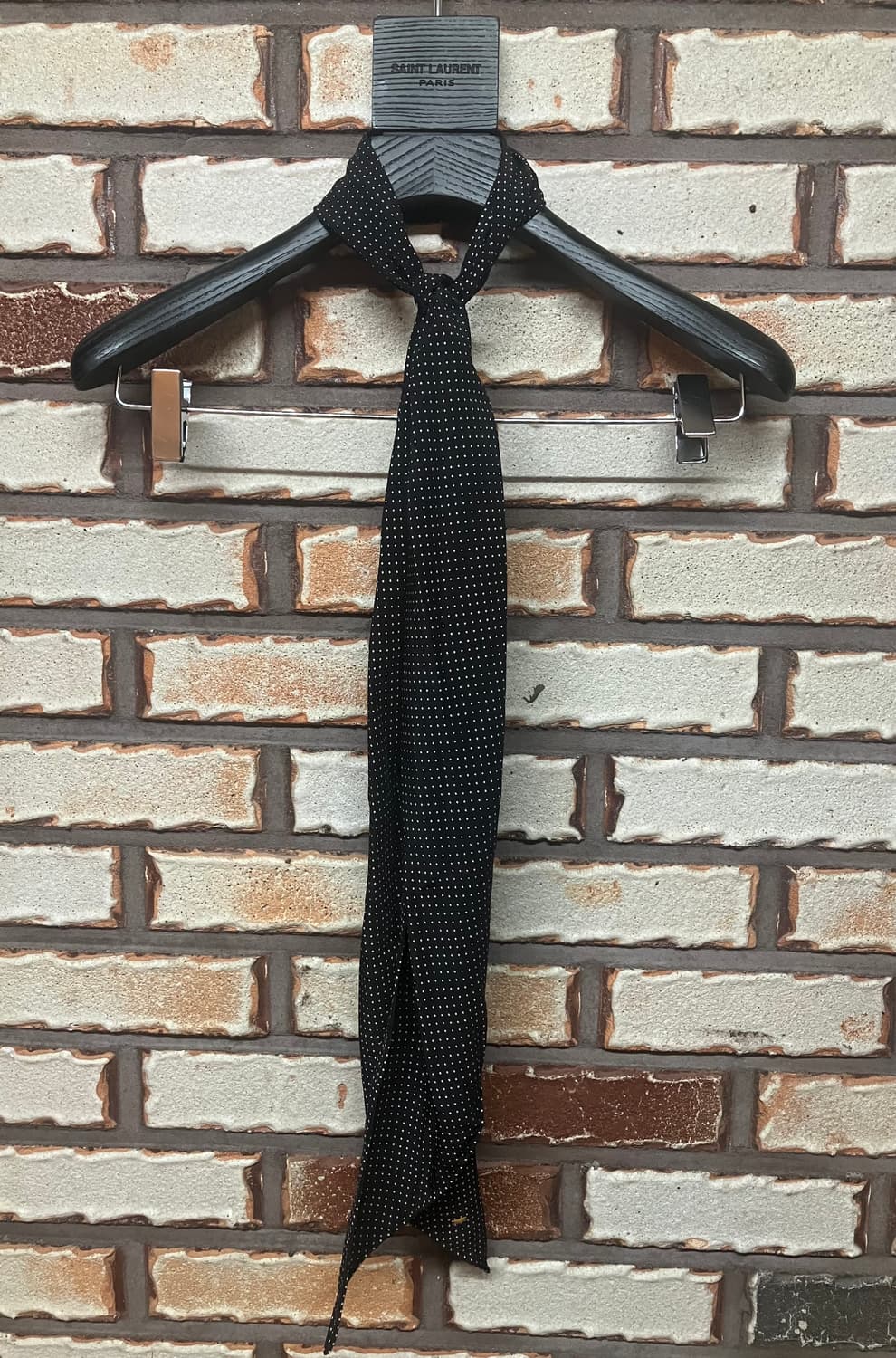 Saint Laurent 생로랑 - 15ss 라발리에르 도트 실크 스카프 상품이미지1