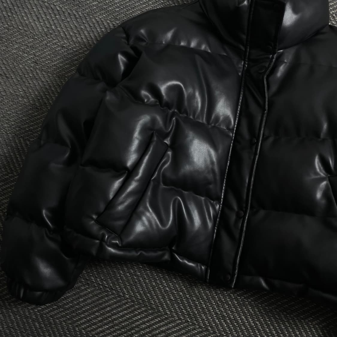 닉앤니콜 우먼스 센슈얼 레더 패딩 점퍼y 4183 상품이미지4