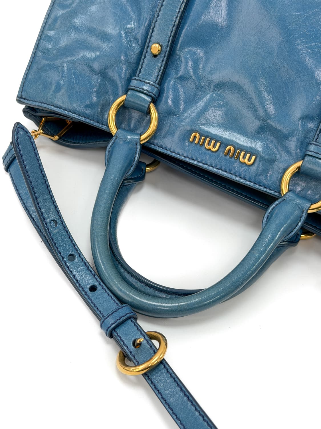 미우미우 비텔로 샤인 Oceano 2-Way Bag 상품이미지4