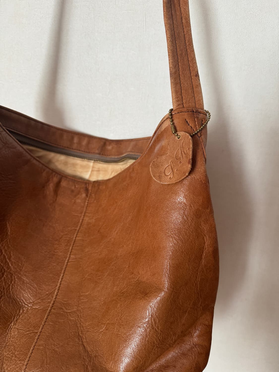 빈티지 가죽 호보백 숄더백 크로스백 상품이미지5