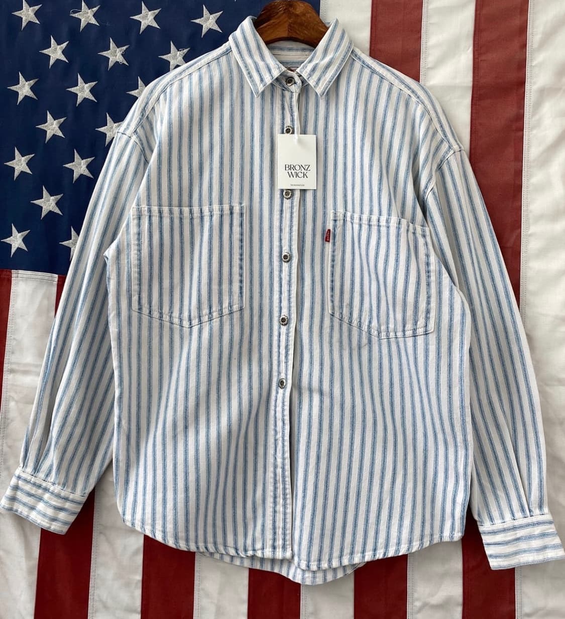 리바이스 스트라이프 셔츠 S 상품이미지1