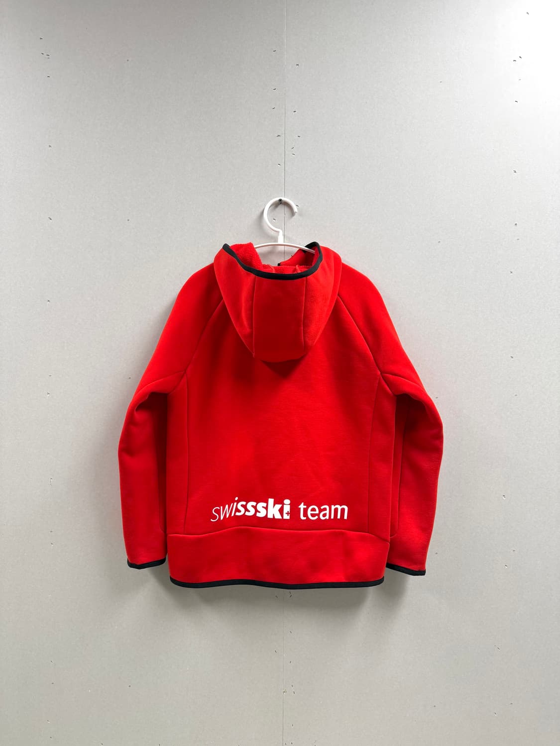 키즈 150 / 데상트 아우디 스위스 레플리카 후드집업 레드 상품이미지8