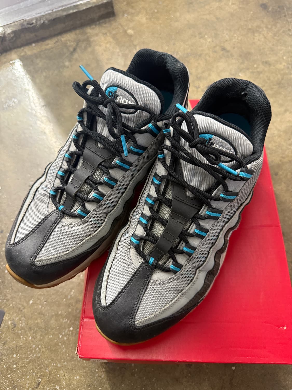 나이키 에어맥스 95 그레이/블루 US11 상품이미지3