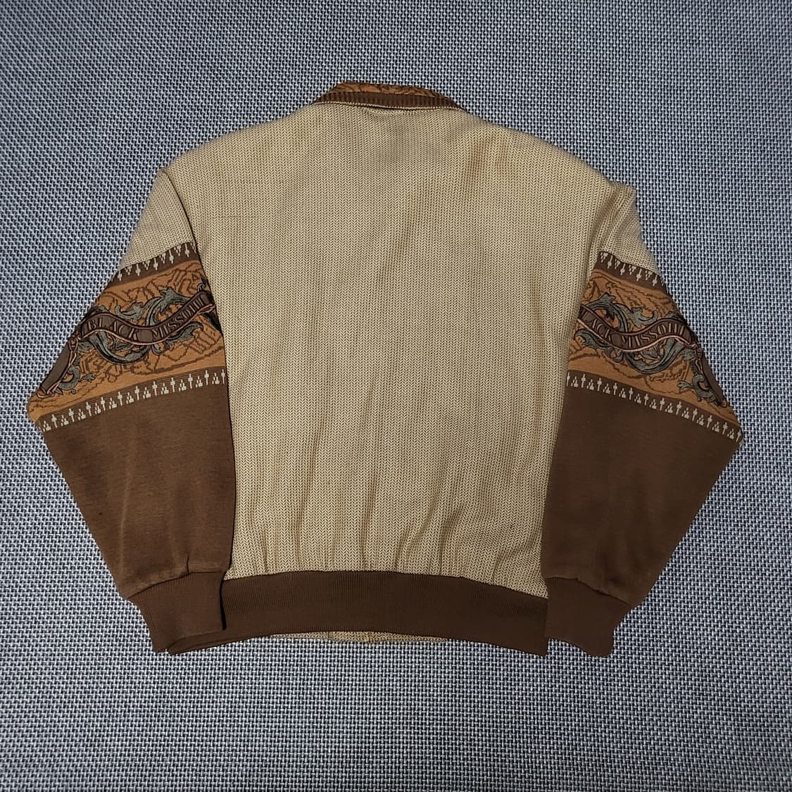 미쏘니 90s 에스닉 니트 봄버 자켓 (XL) 상품이미지3