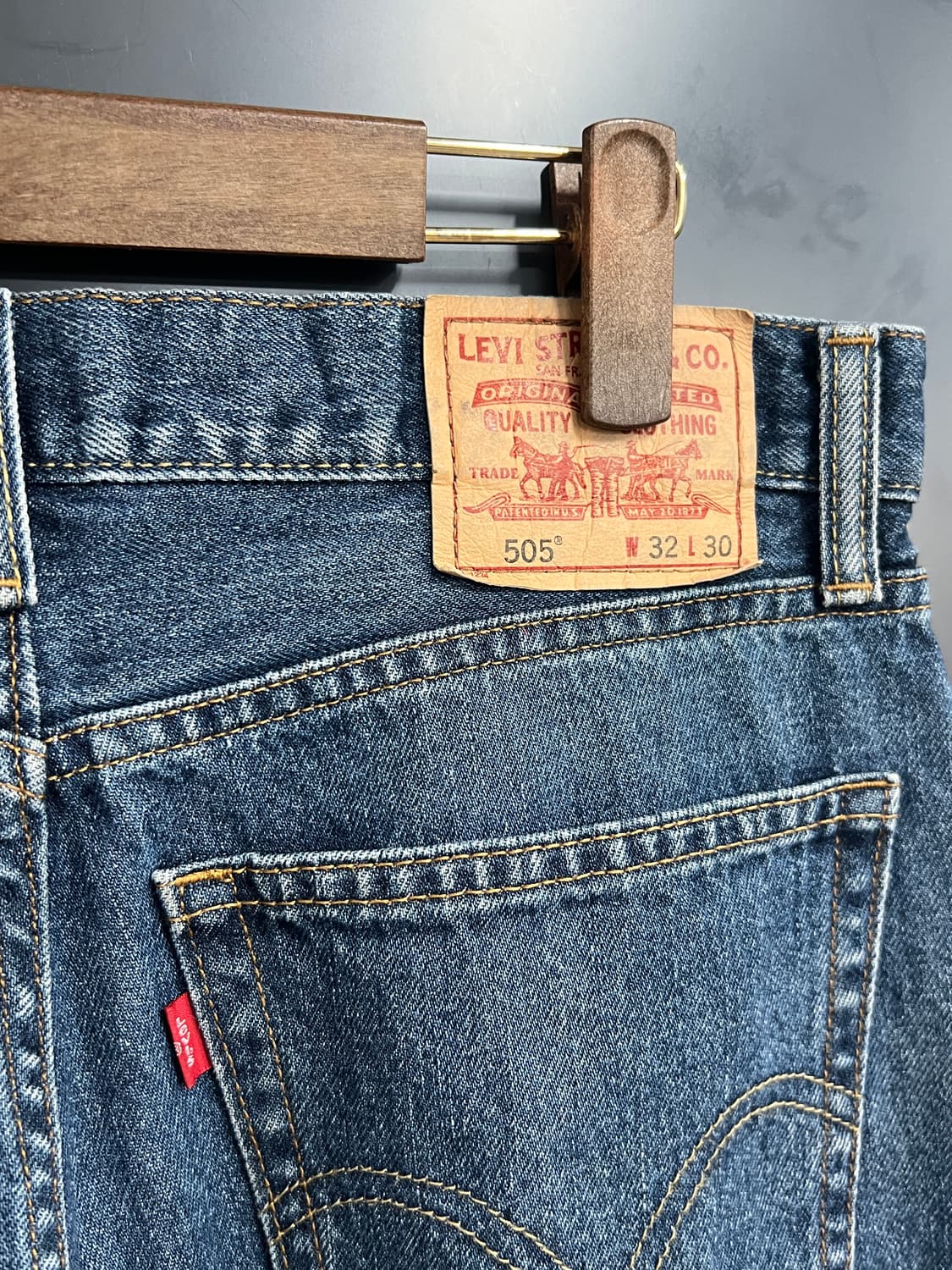 00s Levis 리바이스 505 스트레이트 핏 데님 팬츠 상품이미지3