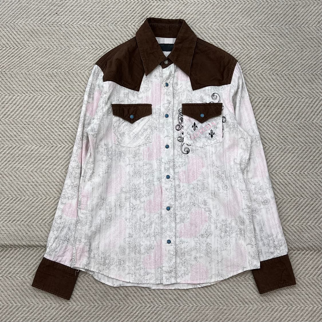 갓챠 코듀로이 칼라 웨스턴셔츠 r2318 상품이미지1