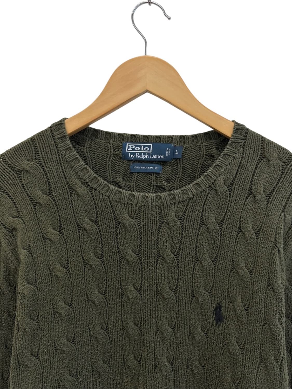 00s 폴로 피마코튼 니트 (L) 상품이미지2