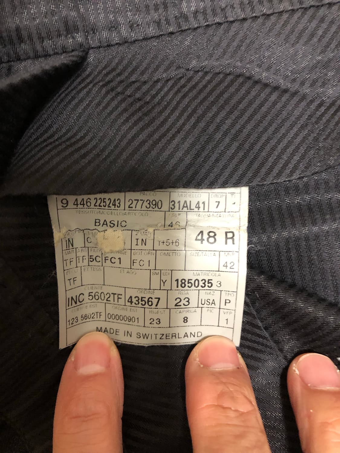 톰포드 체크수트 (3피스, 48R) 상품이미지9