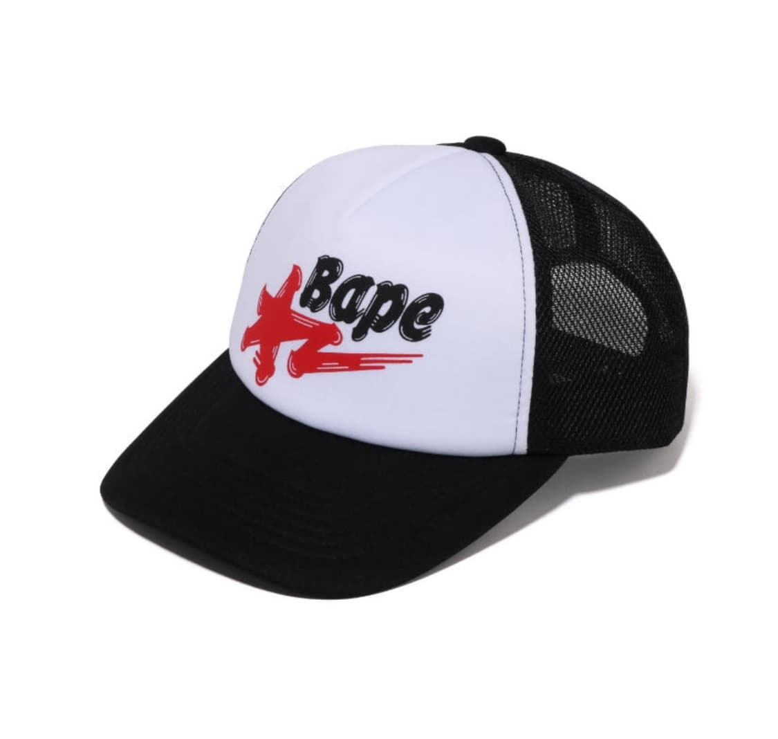 구함!!) 베이프 썸머백 메쉬 캡모자 블랙 상품이미지1