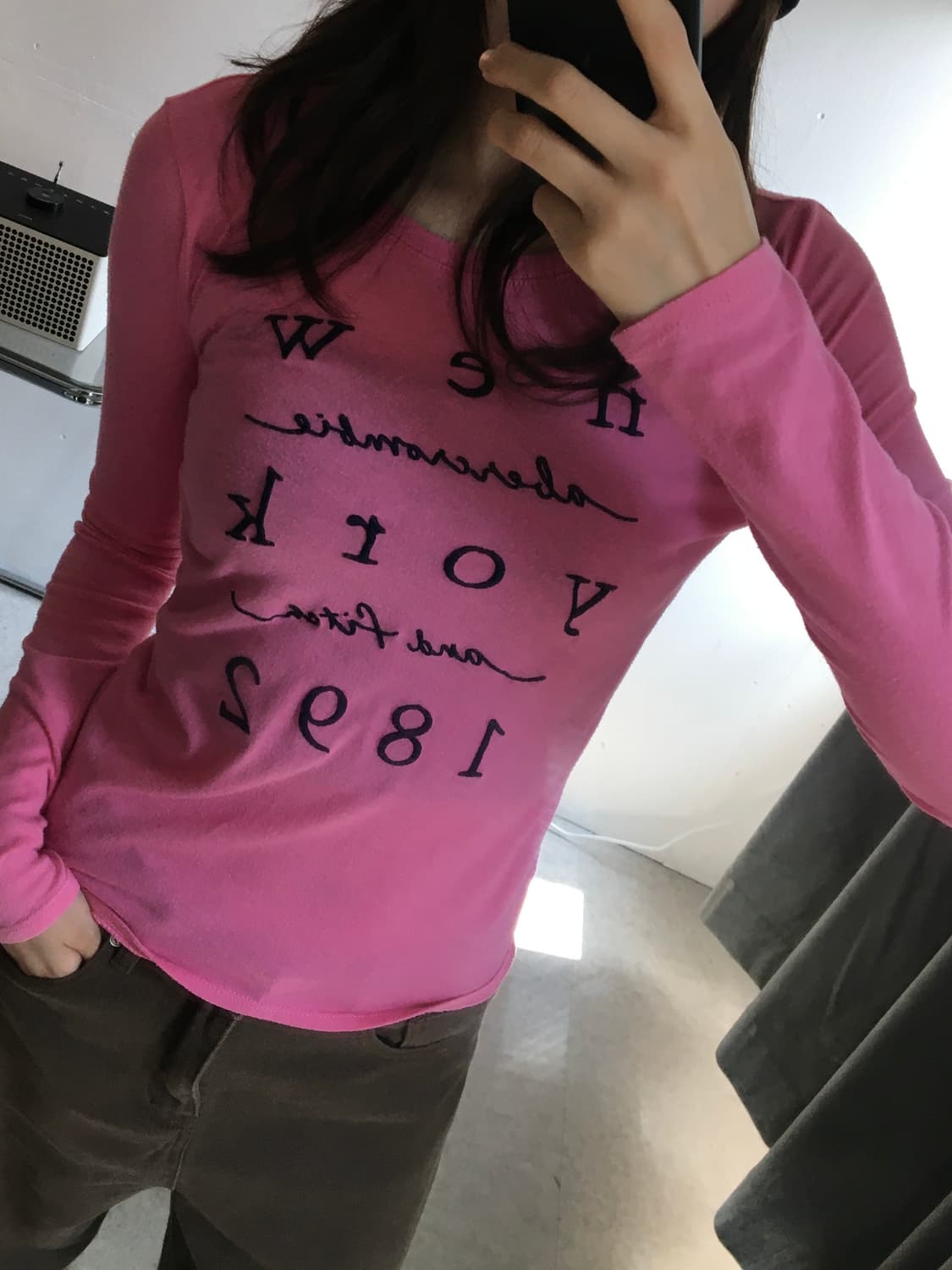 아베크롬비 스펠자수 롱슬리브 상품이미지1